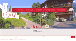 Desktop Screenshot of garni-rinner.it